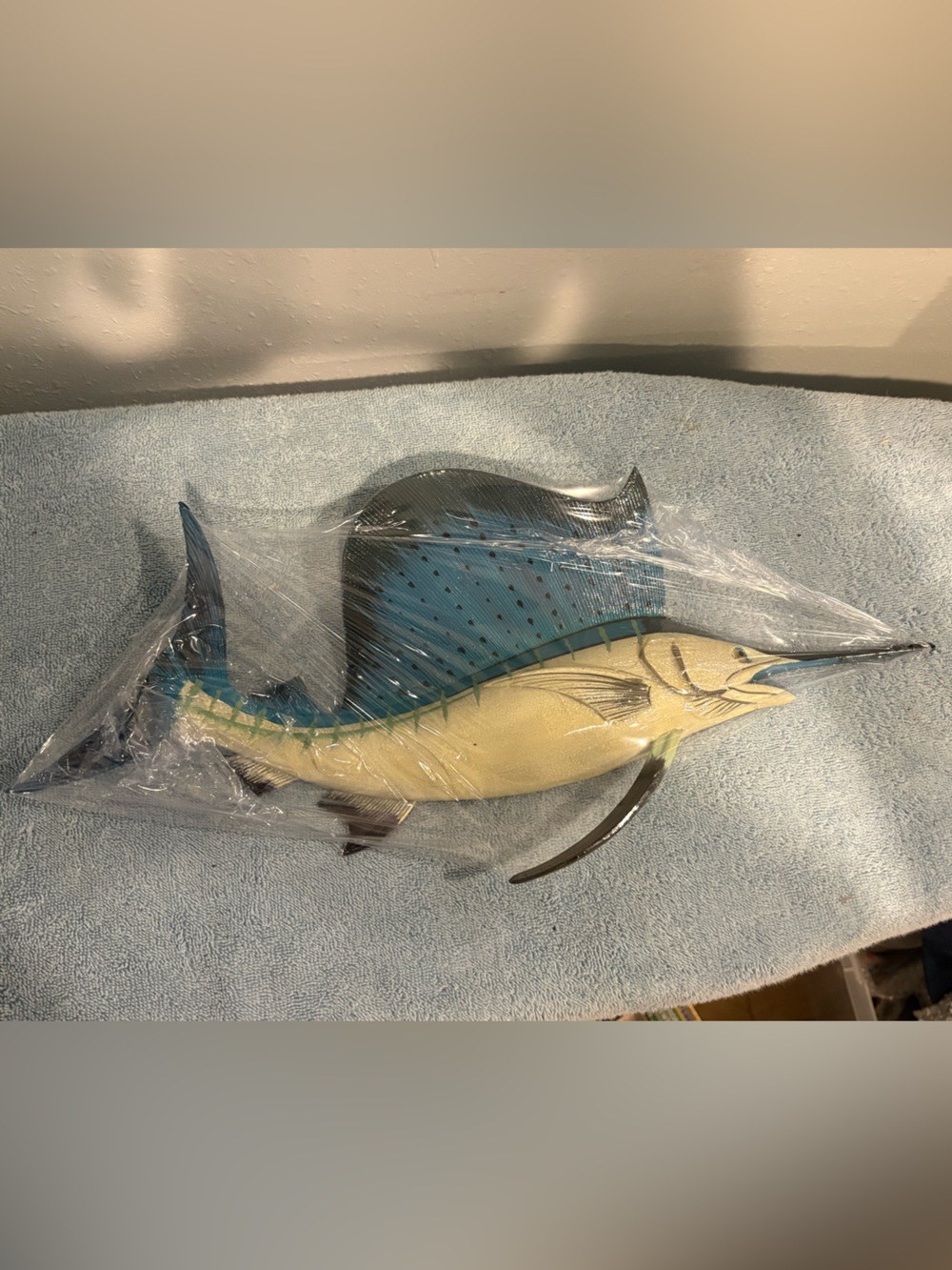 Sailfish, 18” Wall Decor. Hand painted. Nautical Beach Decor. Fishing Decor.